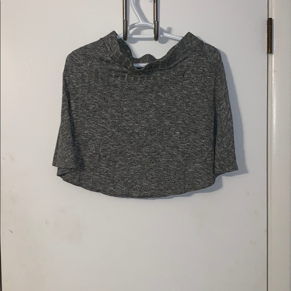 Flared gray skirt